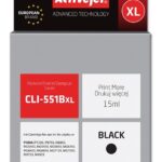 Activejet Encre ACC-551BN (remplacement Canon CLI-551BK ; Suprême ; 15 ml ; noir)
