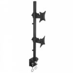 Techly ICA-LCD-350-D support d'écran plat pour bureau 68,6 cm (27") Noir