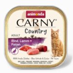 ANIMONDA Carny Country Beef, Agneau + Faisan - nourriture humide pour chats - 100 g