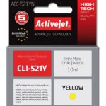 Activejet Encre ACC-521YN (remplacement Canon CLI-521Y ; Suprême ; 10 ml ; jaune)
