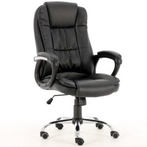 Topeshop FOTEL IDOL CZARNY chaise et fauteuil de bureau