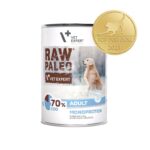 VET EXPERT Raw Paleo Adult Monoprotein Morue - nourriture humide pour chiens - 400 g
