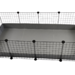 C&C Cage modulaire 4x2 145 x 75 cm argenté