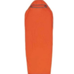 Doublure de sac de couchage en polaire Sea To Summit Reactor - Momie avec cordon de serrage - compact - orange