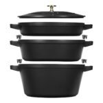 Staub La Cocotte 4,2 L Rond Fonte Plat à cuisson