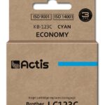 Actis KB-123C encre (remplacement Brother LC123C/LC121C ; Standard ; 10 ml ; bleu)