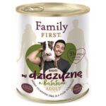 FAMILY FIRST Adult Venison with sweet potatoes - Aliments humides pour chiens - 800 g