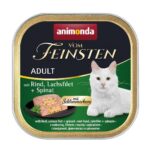ANIMONDA Vom Feinsten Adult Classic Cat Beef, salmon, spinach - nourriture humide pour chat - 100g