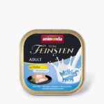 ANIMONDA Vom Feinsten Adult Milkies au Poulet et Farce Lactée - Nourriture Humide pour Chat - 100g