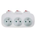 Esperanza ELK307W Séparateur électrique 3 prises blanc
