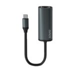 SAVIO Adaptateur USB-C 3.1 Gen.1 (M) vers RJ-45 Gigabit Ethernet (F), 1000 Mbps, AK-56, gris