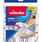 VILEDA TURBO 3w1 accessoire pour éponger Housse pour balai à franges Microfibre 1 pièce(s) Blanc