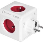 Allocacoc PowerCube Original USB Type E multiprise 4 sortie(s) CA Intérieure Rouge