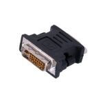Lanberg AD-0012-BK changeur de genre de câble DVI-I VGA (D-Sub) Noir