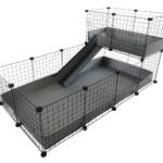 C&C Cage modulaire 4x2 + Loft 2x1+ rampe grise