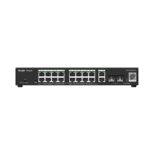 Ruijie Networks RG-ES220GS-P commutateur réseau Géré L2 Gigabit Ethernet (10/100/1000) Connexion Ethernet, supportant l'alimentation via ce port (PoE) Noir