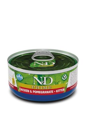 FARMINA N&D Cat Prime Chicken&Pomegranate Kitten - nourriture humide pour chat - 70 g