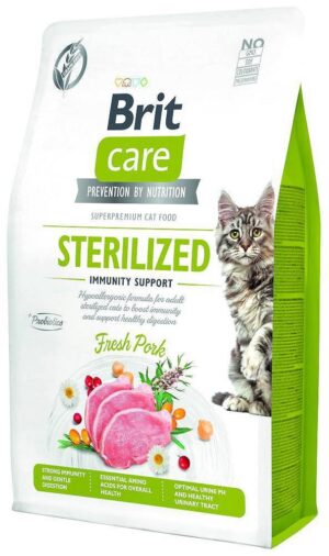 BRIT Care Grain-Free Sterilised Immunity - croquettes pour chat - 7kg