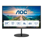 AOC V4 Q24V4EA LED display 60,5 cm (23.8") 2560 x 1440 pixels 2K Ultra HD Noir