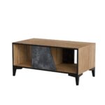 Cama Table basse/latrine OVO 90x50xH39 chêne/béton