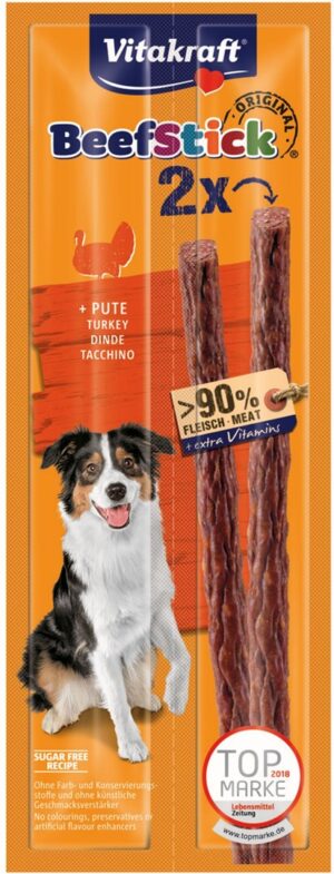 VITAKRAFT Beef Stick with turkey - friandise pour chien - 2x12 g
