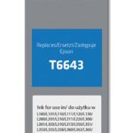 Activejet Bouteille d'encre AE-664M pour imprimante Epson, remplacement Epson T6643; Suprême; 100 ml; magenta
