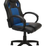 Topeshop FOTEL ENZO NIEB-CZAR chaise et fauteuil de bureau Siège rembourré Dossier rembourré