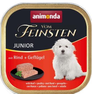 ANIMONDA Vom Feinsten Junior Beef with poultry - aliments humides pour chiens - 150g