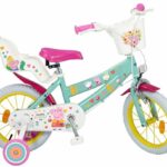 Vélo enfant 14" Peppa Pig vert 1498 TOIMSA