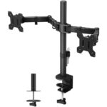 Techly ICA-LCD 382-D support d'écran plat pour bureau 68,6 cm (27") Noir