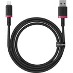 Baseus Dura Câble de charge rapide Type A vers IP 2,4A Noir, Rouge