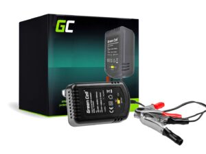 Green Cell ACAGM05 Chargeur de batterie pour véhicules 2/6/12 V Noir