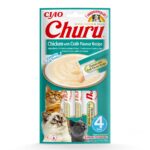 INABA Churu Chicken with Crab Recipe - Friandise pour chat - 4x14 g