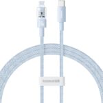 Baseus Gem Câble de charge rapide USB-C vers iP 1 m 20 W Bleu