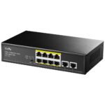 Cudy FS1010P commutateur réseau Fast Ethernet (10/100) Connexion Ethernet, supportant l'alimentation via ce port (PoE) Noir