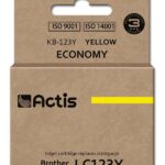 Actis KB-123Y (remplacement Brother LC123Y/LC121Y ; Standard ; 10 ml ; jaune)