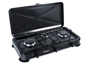 Cuisinière à gaz Promis KG300C 3 feux, noir