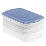 ROTHO Rondo Horizon blue - récipient de stockage alimentaire - 2 x 0,75l, 1 x 1,35l