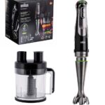 Braun MultiQuick 9 MQ 9195XLI 2 L Mélangeur par immersion 1200 W Noir, Acier inoxydable