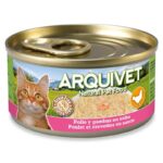 ARQUIVET Chicken in sauce with shrimps - nourriture humide pour chat - 80g