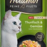 MIAMOR Fine Filets Tuna with vegetables in sauce - nourriture humide pour chat - 100g