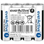 Piles alcalines everActive Pro Alkaline LR6 AA - 4 pièces
