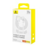 Baseus Gem Câble de charge rapide USB A vers USB C 1 m 100 W Blanc