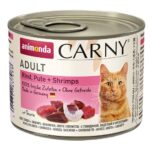 ANIMONDA Carny Adult Beef, turkey and shrimps - nourriture humide pour chat - 200g