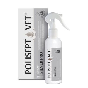 JM SANTE Polisept Vet Spray Silver Pro - solution pour plaies pour chiens et chats – 200 ml