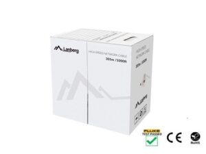 LANBERG CAT.5E UTP CABLE 305M CU WIRE BLACK FLUKE