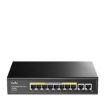 Cudy GS1010PE commutateur réseau Gigabit Ethernet (10/100/1000) Connexion Ethernet, supportant l'alimentation via ce port (PoE) Noir