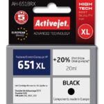 Activejet Encre AH-651BRX (remplacement HP 651 C2P10AE ; Premium ; 20 ml ; noir)