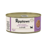 APPLAWS Mackerel with sardine in broth - nourriture humide pour chat - 70g