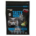 BIOFEED Tasty Cats Life Saumon Stérilisé - nourriture sèche pour chats - 600g